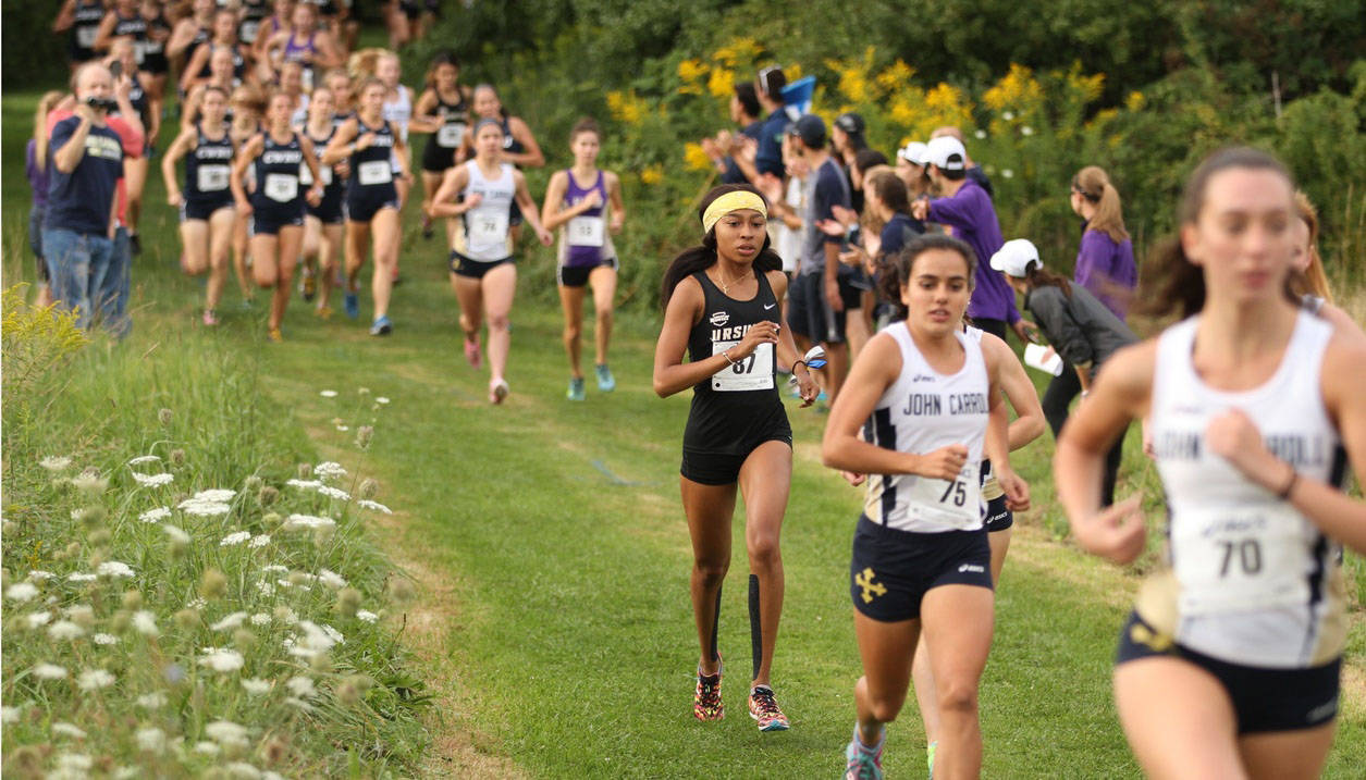 Ursuline College cross country runner competes