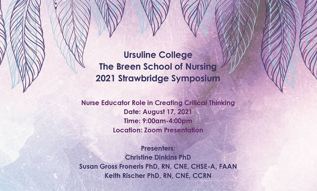 The Breen School of Nursing  2021 Strawbridge Symposium
